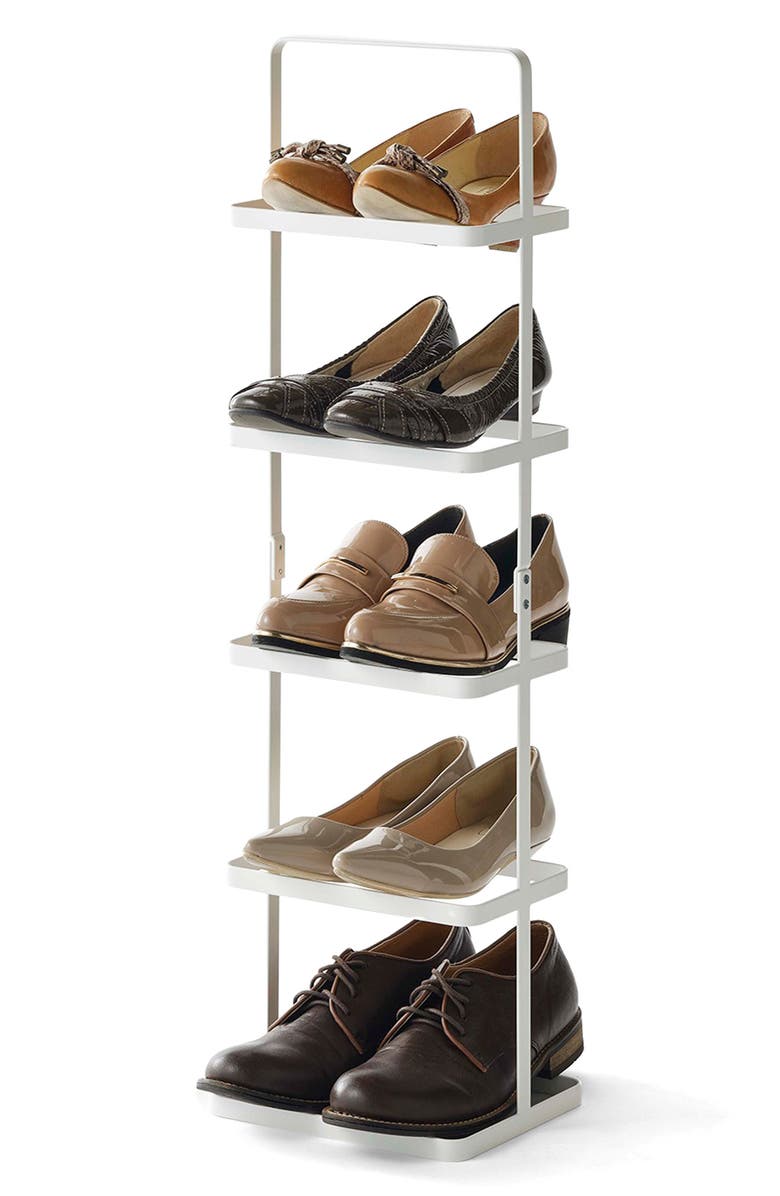 Yamazaki Steel Shoe Rack, Alternate, color, White