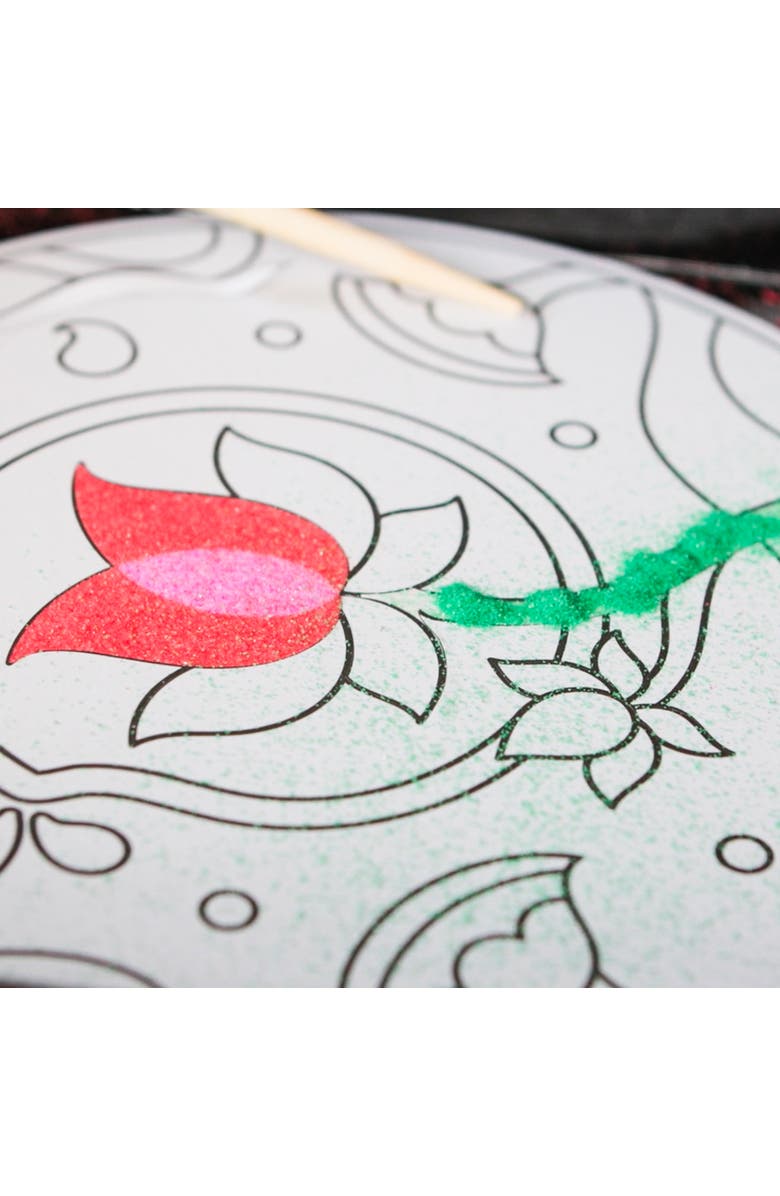 KULTURE KHAZANA Make Your Own Rangoli Mandala Sand Art Kit, Alternate, color, Multicolored