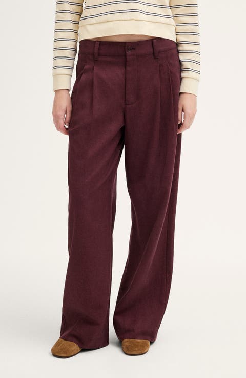 The Everyday Drapey Twill Trouser