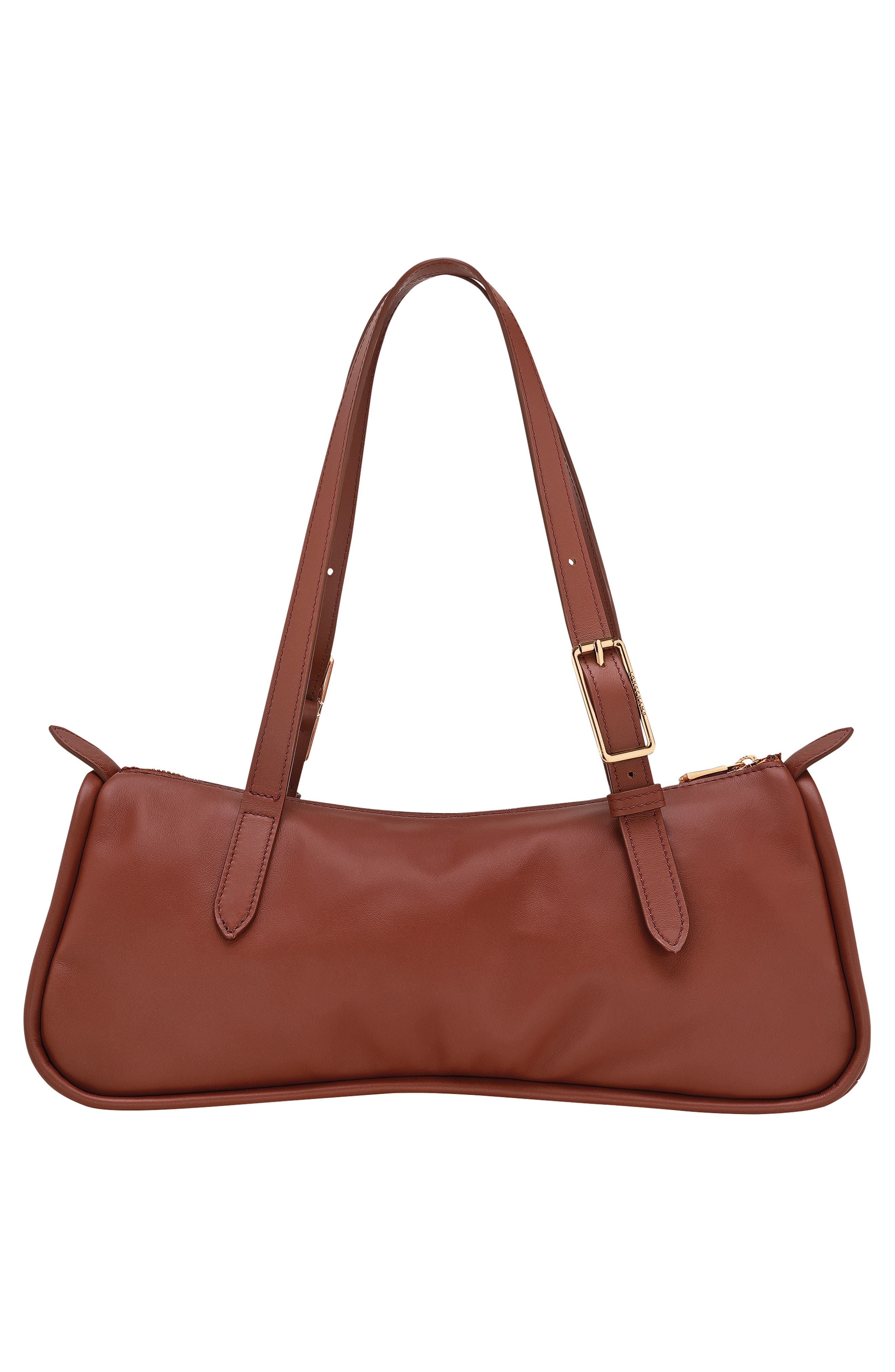 Longchamp Looong East/West Leather Shoulder Bag, Alternate, color, Tonka