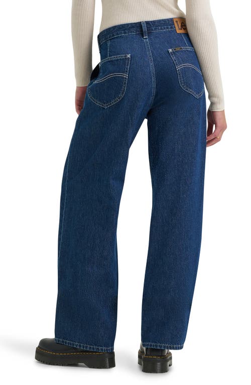 Lee Patch Pocket Slouchy Cotton & Linen Jeans In Blue