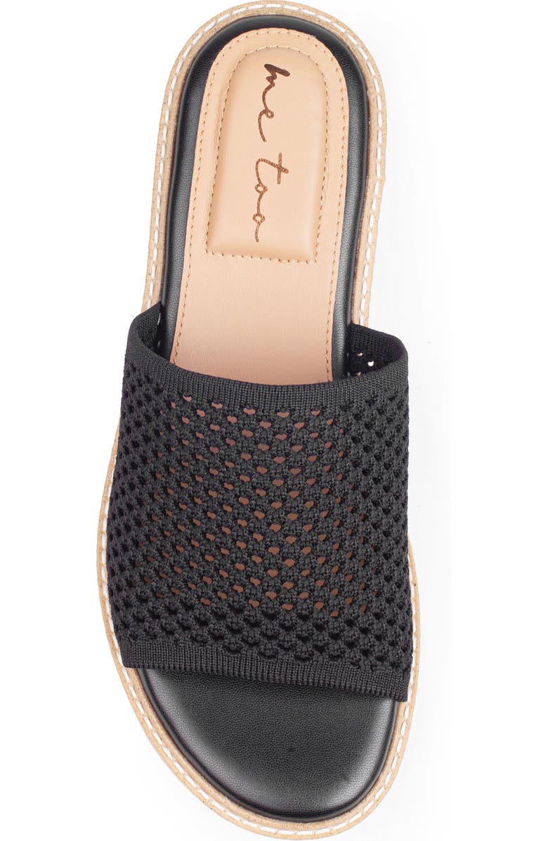 Me Too Aaryn Slide Sandal, Alternate, color, Black Mesh