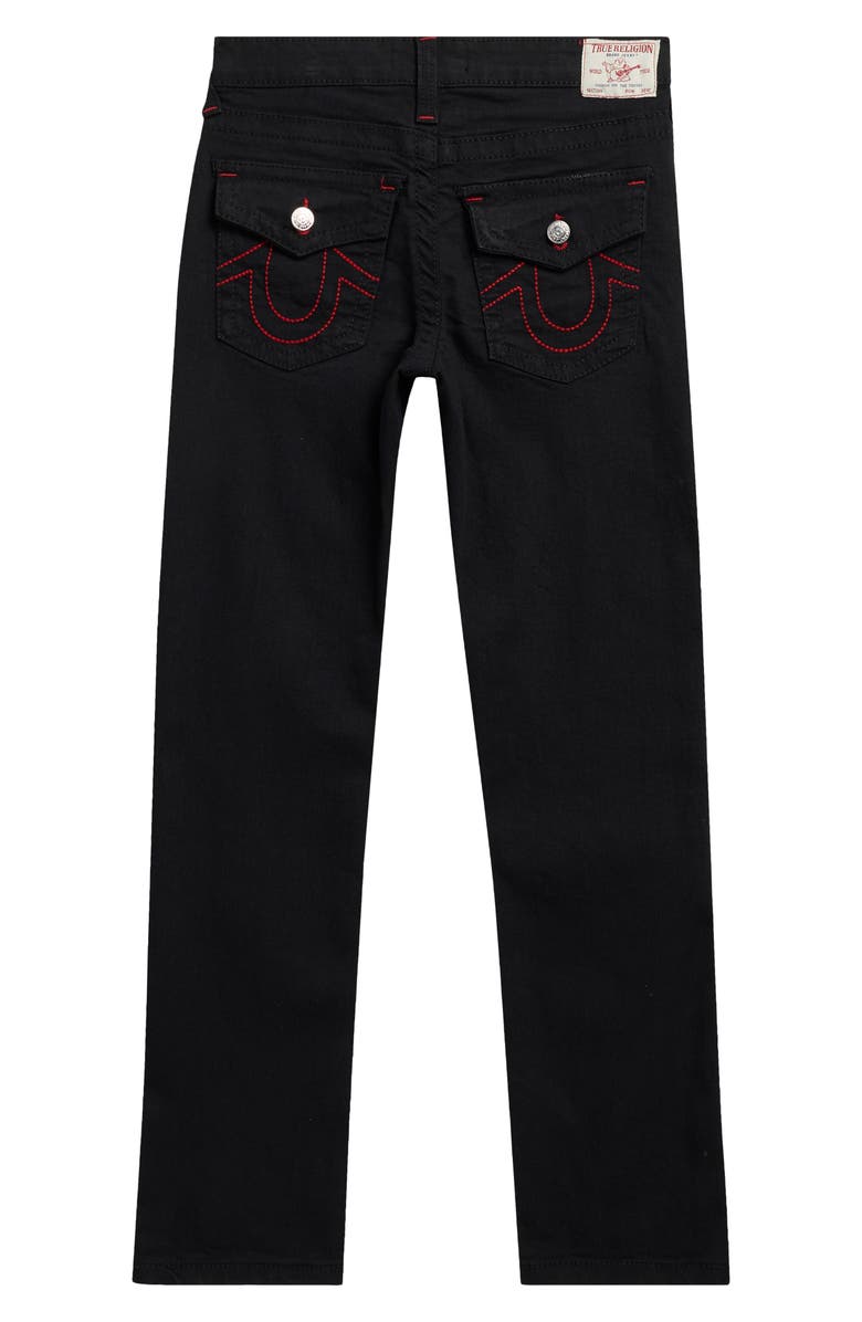 True Religion Kids' Core Geno Straight Leg Jeans, Alternate, color, Black