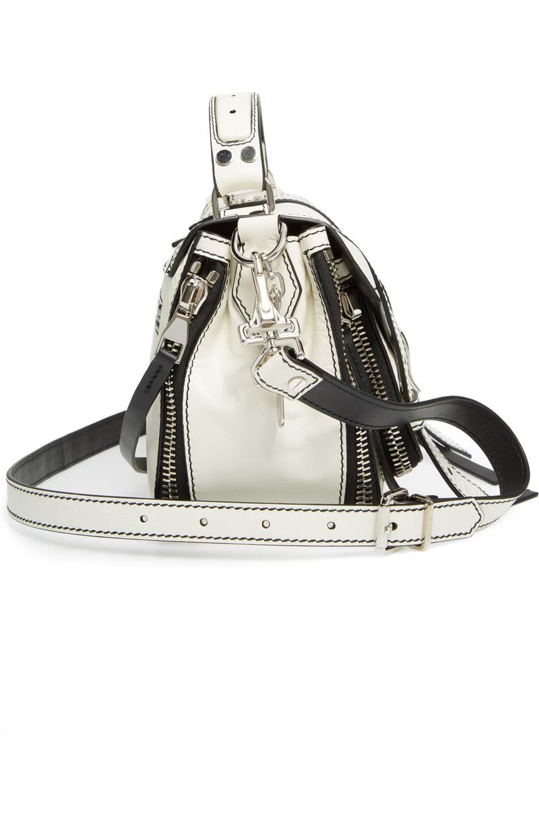 Proenza Schouler Tiny PS1 Paper Leather Satchel, Alternate, color,