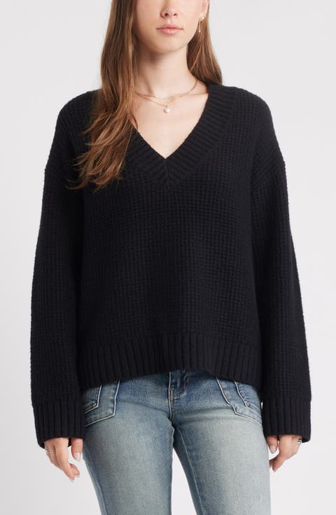 V-Neck Thermal Sweater
