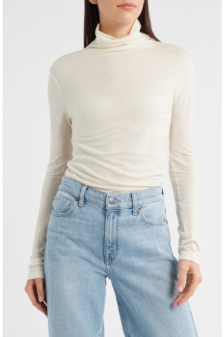 Elavu Turtleneck Top, Main, color, SOFT CREAM