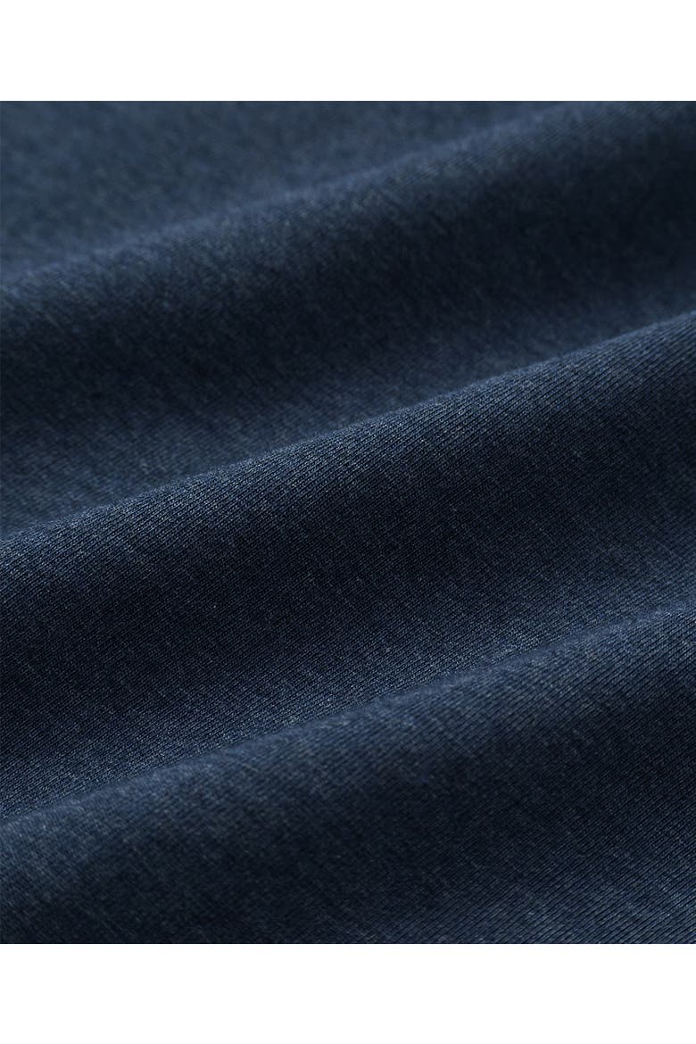Organic Cotton Cool Stretch Lounge Duster, Alternate, color, French Navy Heather