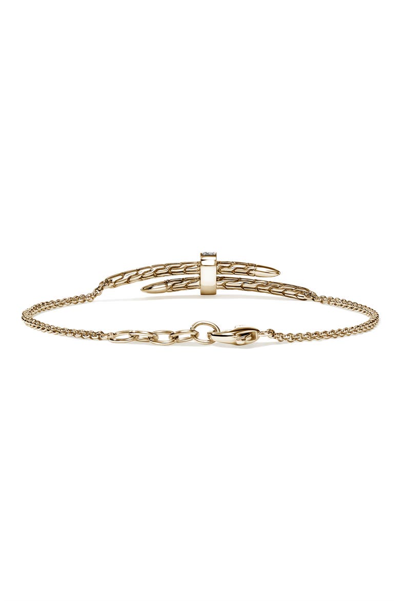 Spear Station Bracelet, 14K Gold, Alternate, color, GOLD