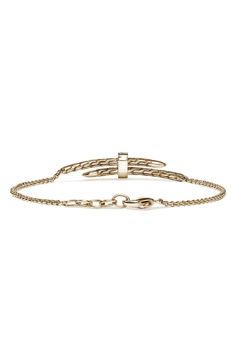 John Hardy SPEAR STATION BRACELET GOLD, Alternate, color, Gold