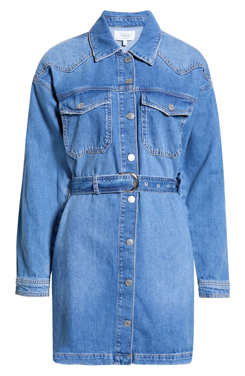 Rails Tustin Denim Shirtdress, Main, color, Skyride