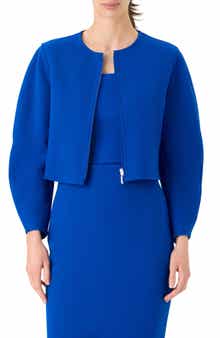 Harriet Crop Wool Blend Zip Jacket
