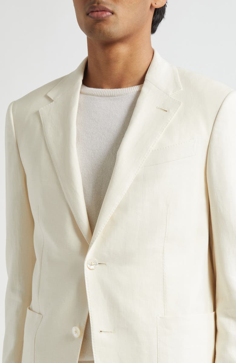 ZEGNA Oasi Linen Sport Coat, Alternate, color, White Solid