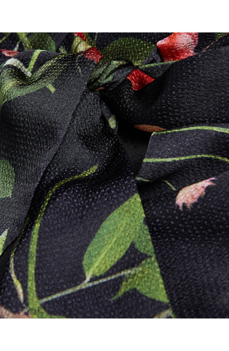 Ted Baker London Connihh Floral Cowl Neck Sleeveless Satin Midi Dress, Alternate, color,