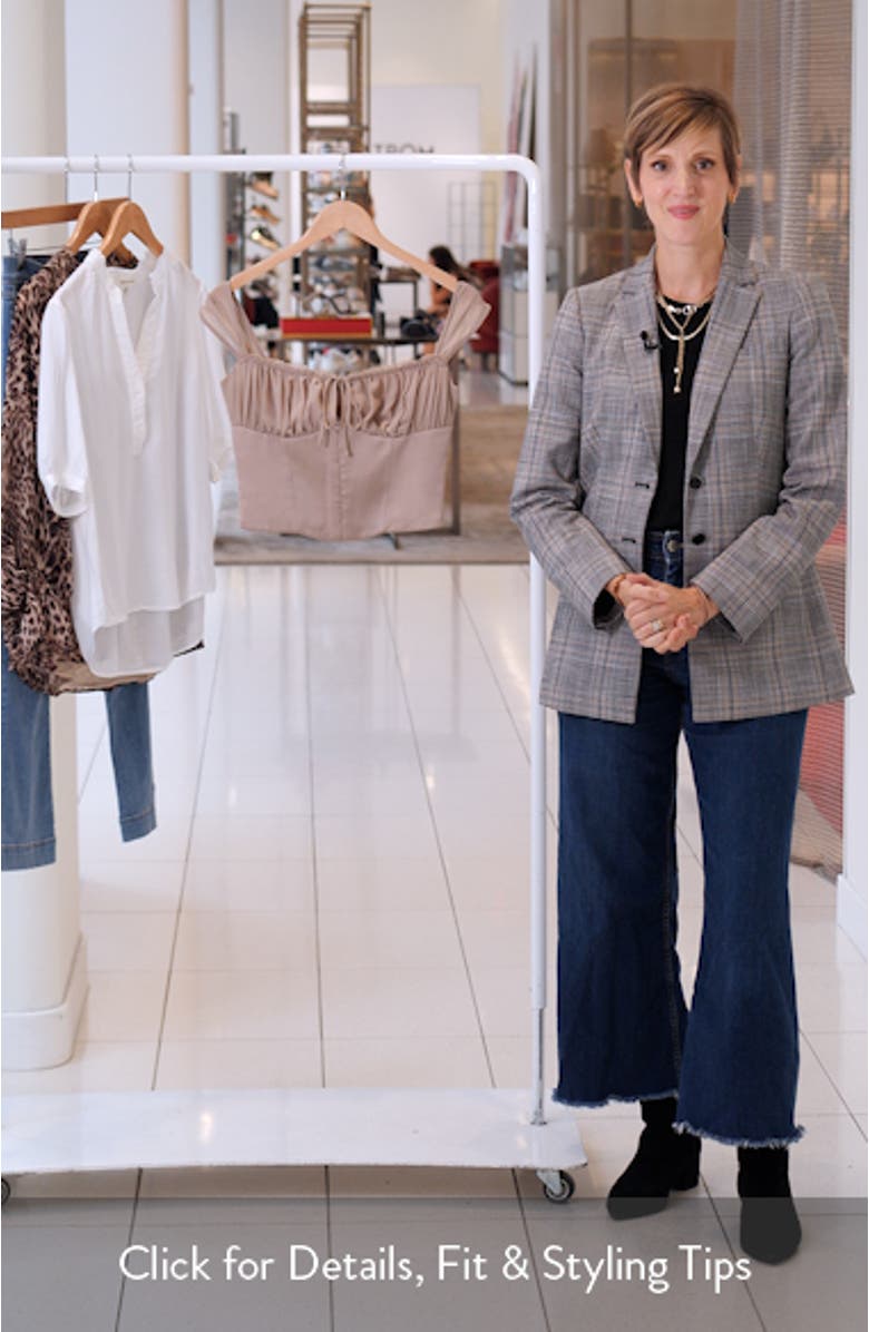 Anja Cap Sleeve Georgette Corset Top, sales video thumbnail