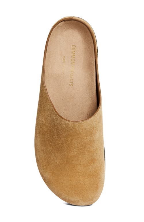 Common Projects Suede Clog In Tan