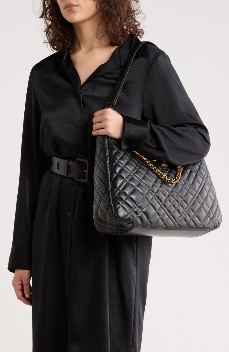 Kurt Geiger London Large Brixton Hobo Bag, Alternate, color, Black