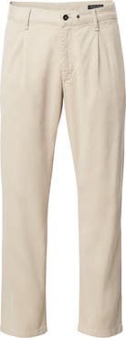 rag & bone Evan Trim Fit Pleated Stretch Cotton Chinos