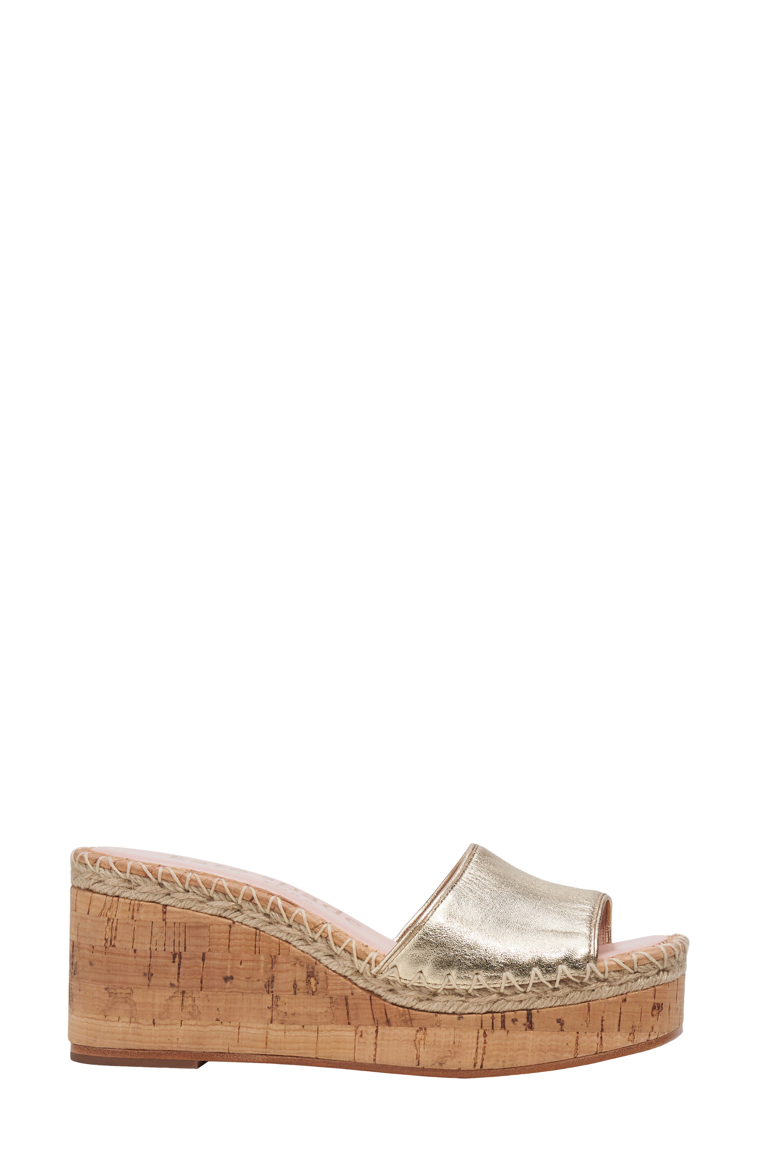 cosette espadrille wedge sandal, Alternate, color, PALE GOLD