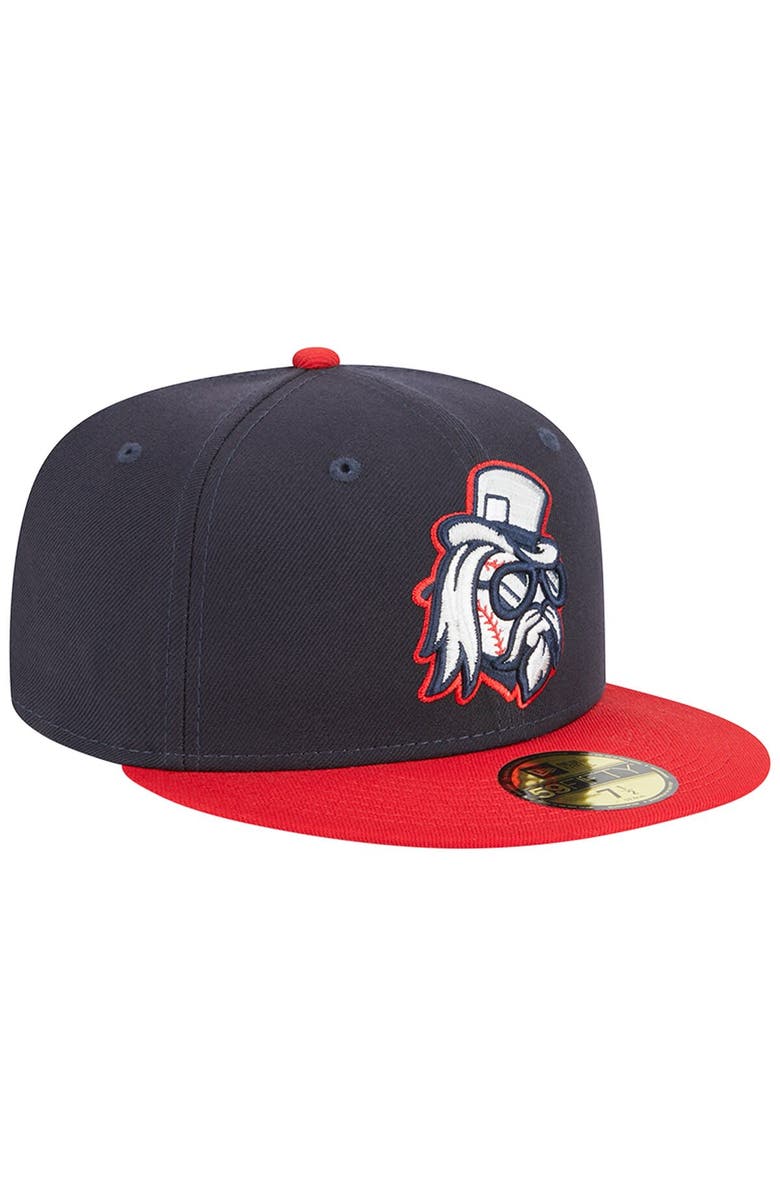New Era Men's New Era Navy Tulsa Drillers Theme Nights Sound 59FIFTY Fitted Hat, Alternate, color,