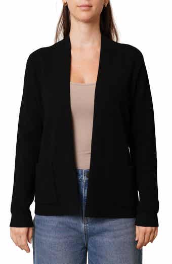 Open Front Waffle Cardigan