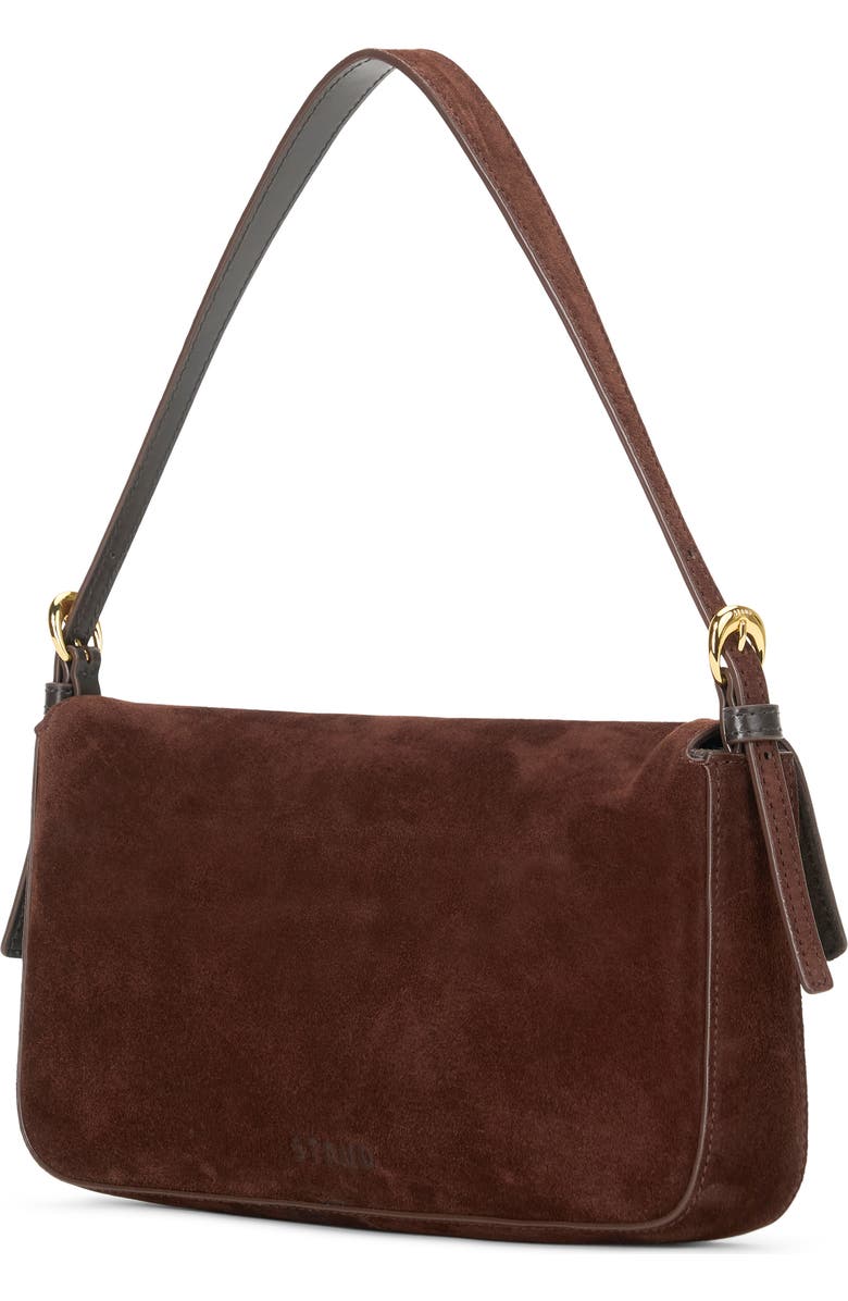 STAUD Harlow Suede Shoulder Bag, Alternate, color,