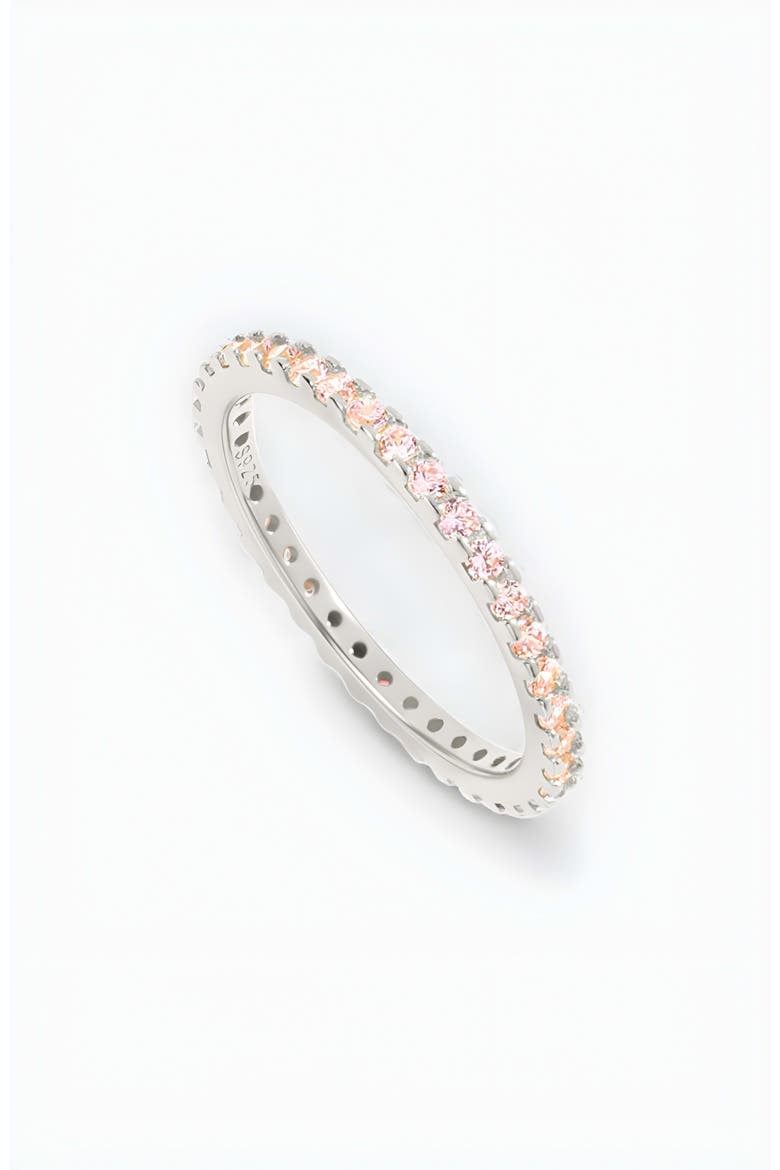 October Birthstone Eternity Stacking Ring, Main, color, 925 Sterling Silver
