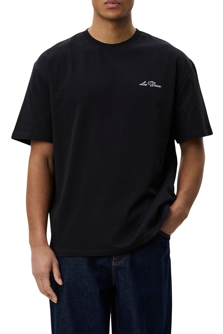 Organic Cotton Graphic T-Shirt, Main, color, BLACK/ WHITE