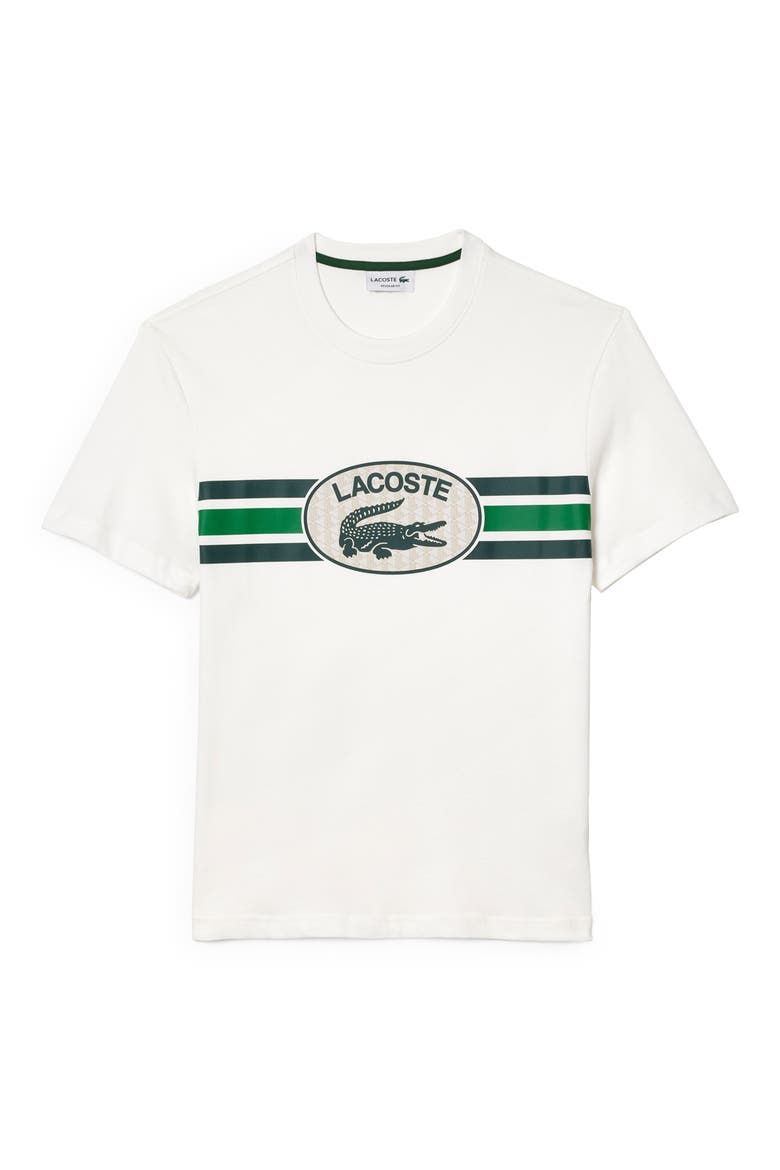 Chest Stripe Graphic T-Shirt, Main, color, FARINE