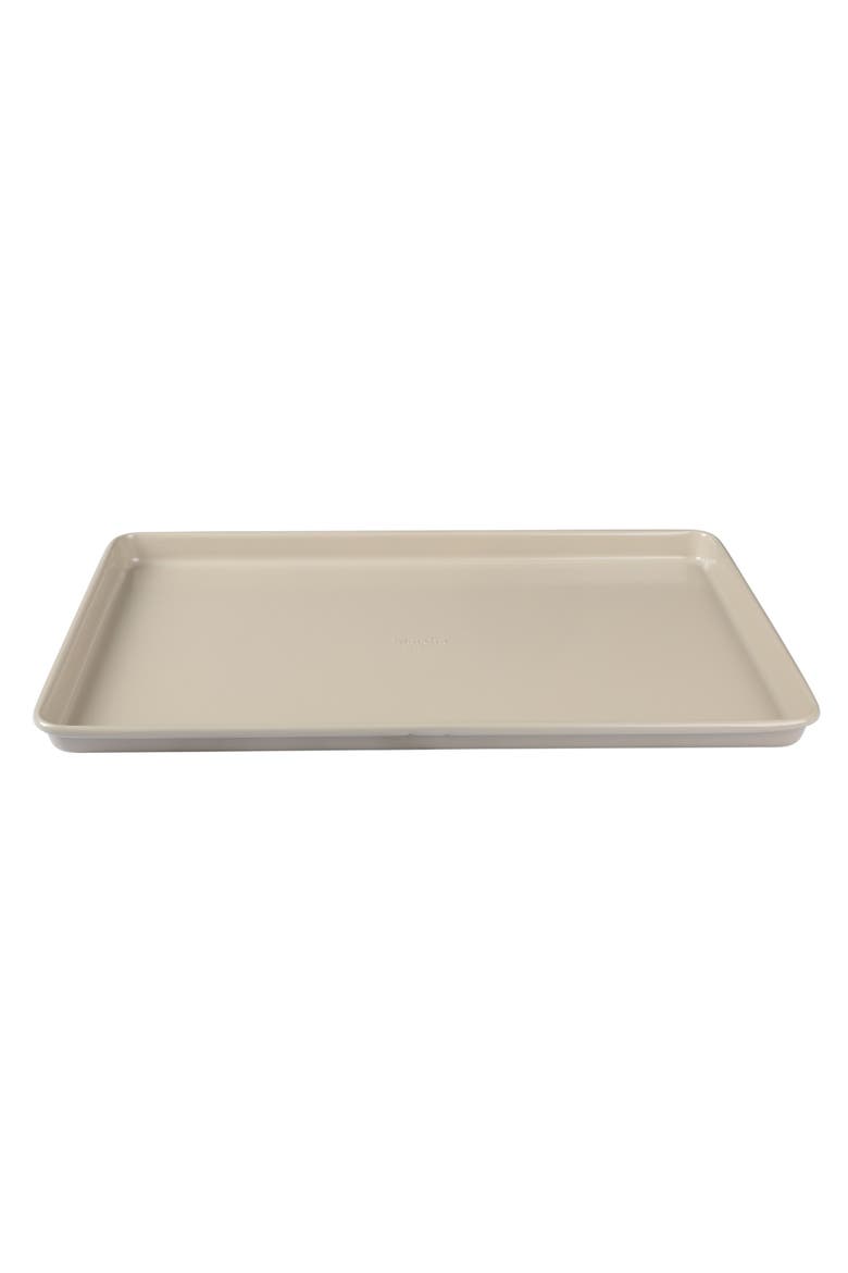 Gallen 3-Piece Ceramic Carbon Steel Nonstick Cookie Sheet Set, Alternate, color, Taupe