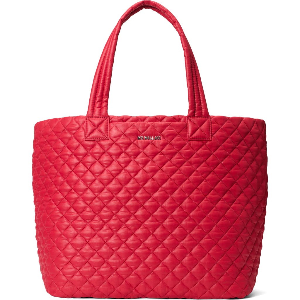 Mz Wallace Deluxe Large Metro Tote In Red