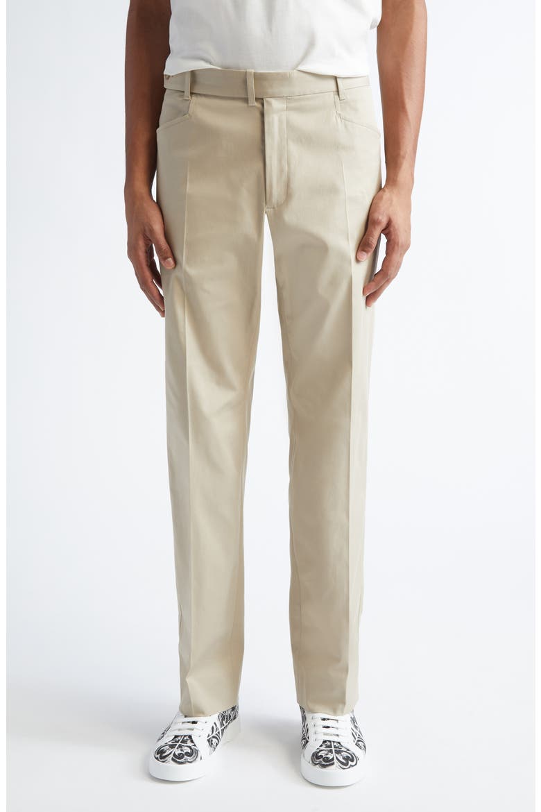 New Stretch Cotton Chinos, Main, color, M0131 BEIGE