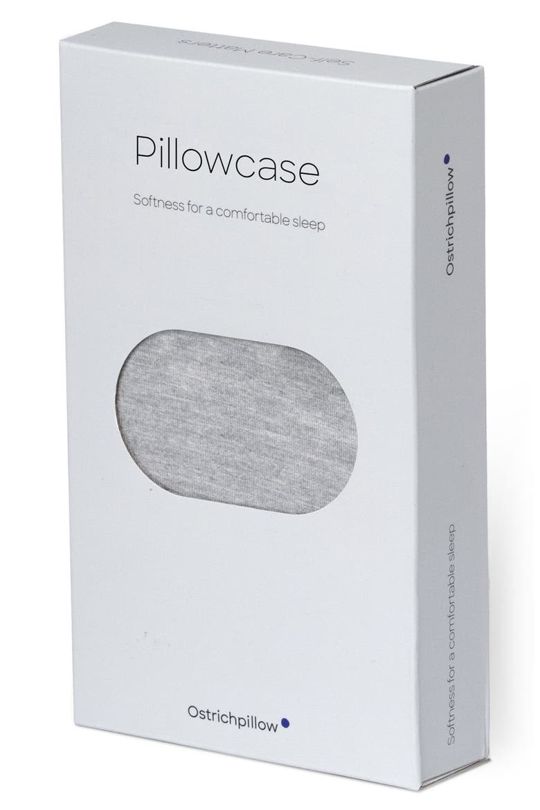 Bed Pillow Cover, Alternate, color, LIGHT GREY