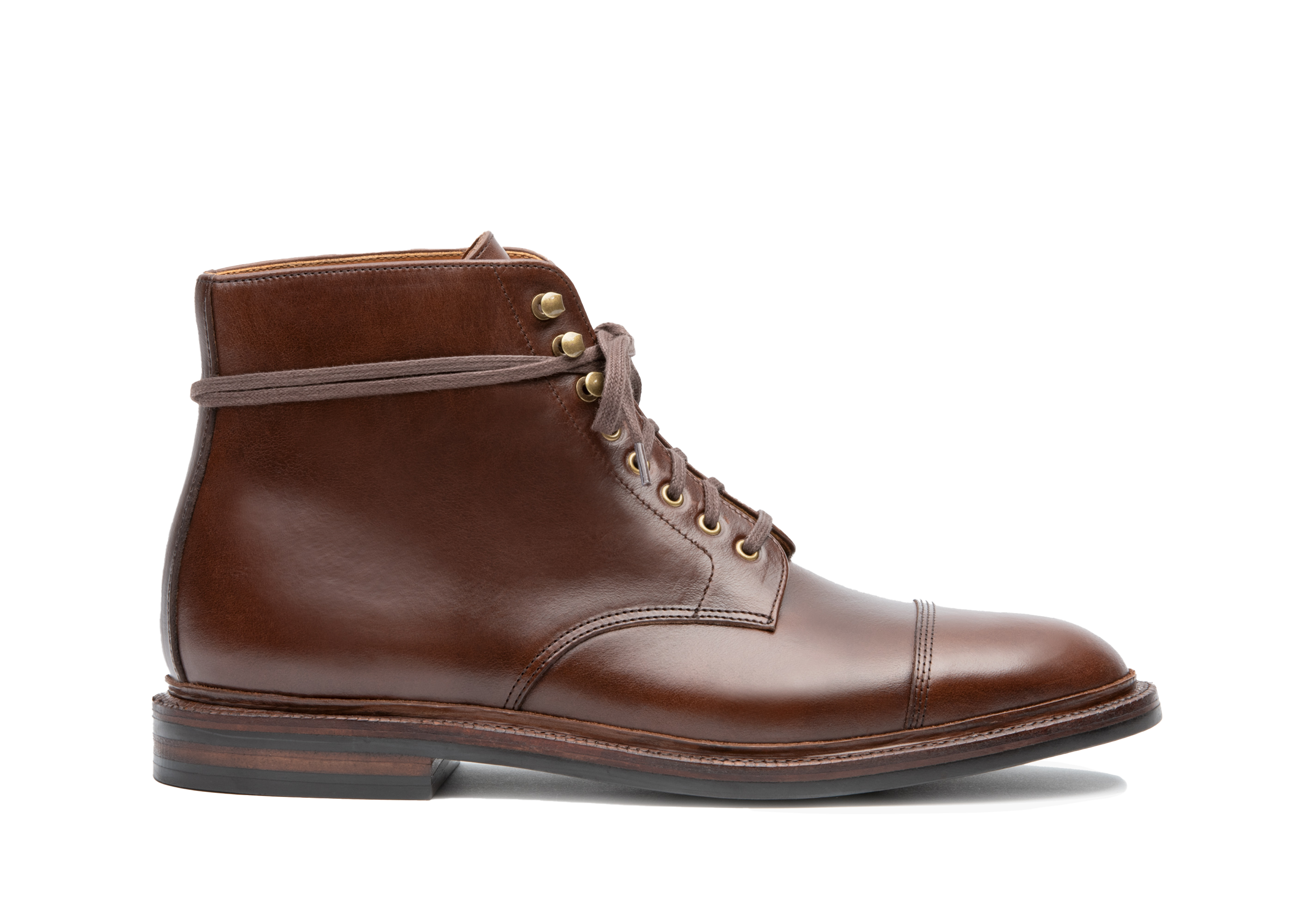 Grant Stone Cap Toe Boot, Main, color, Crimson Chromexcel