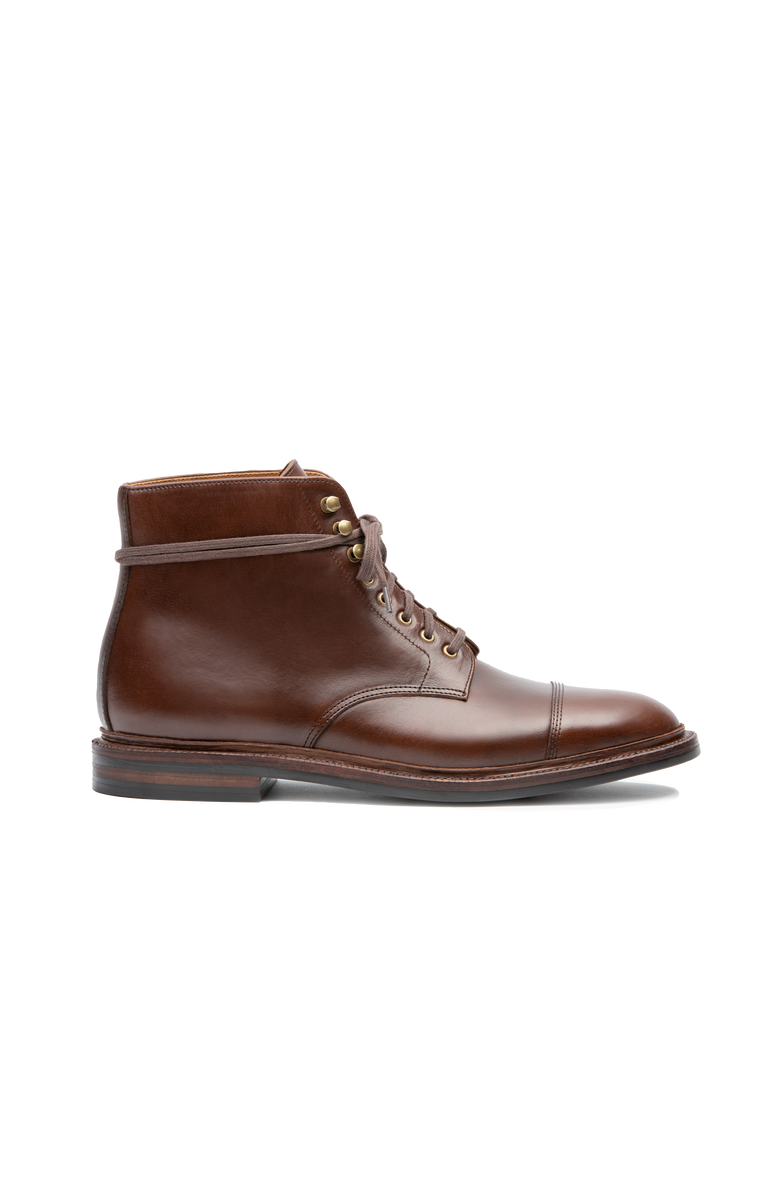 Grant Stone Cap Toe Boot, Main, color, Crimson Chromexcel