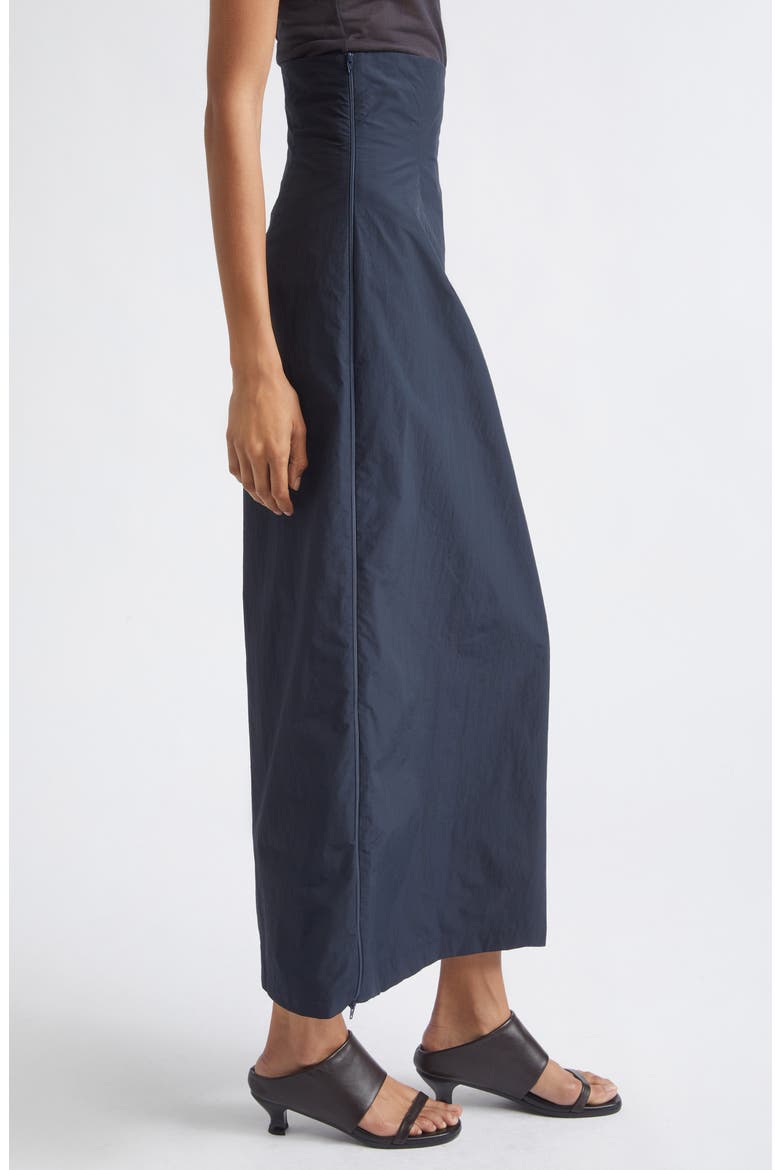 Fosca Adjustable Recycled Nylon & Organic Cotton Skirt, Alternate, color, NAVY