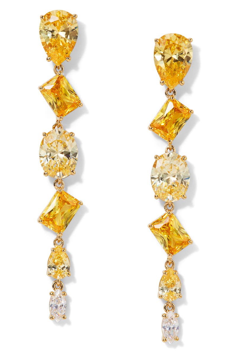Nadri Palm Springs Cubic Zirconia Drop Earrings, Main, color,