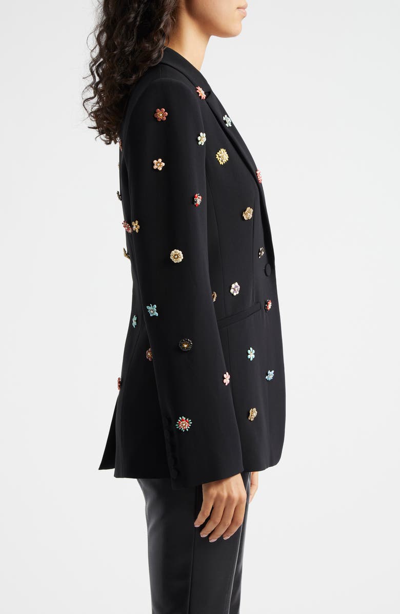 Cinq à Sept Karlie Enamel Flower Blazer, Alternate, color, 