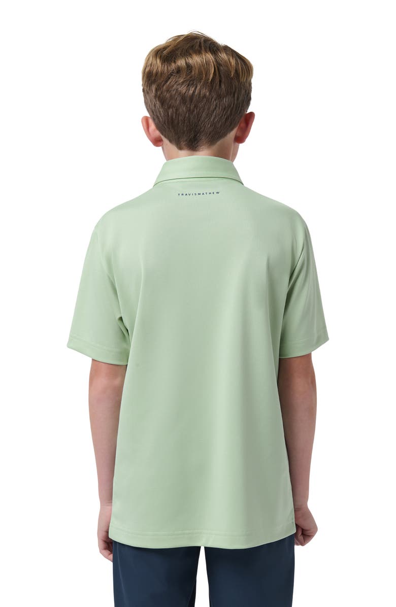 TravisMathew Y River Boat Cruise Polo, Alternate, color, Aqua Foam