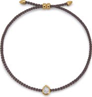 Monica Vinader Pear Cut Lab Grown Diamond Cord Bracelet