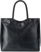STAUD Maude North-South Leather Tote