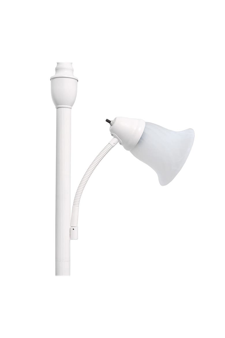 Torchiere Floor Lamp, Alternate, color, WHITE/ WHITE SHADES