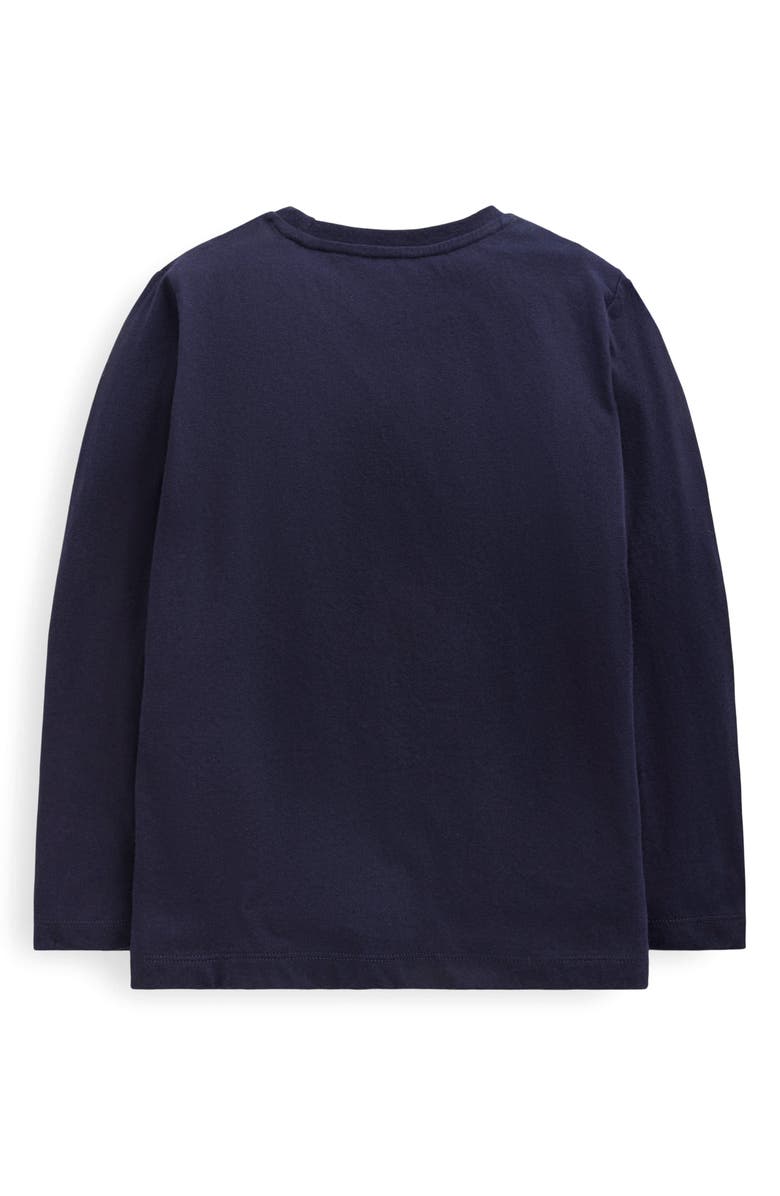 Mini Boden Kids' Bouclé Appliqué Cotton T-Shirt, Alternate, color,