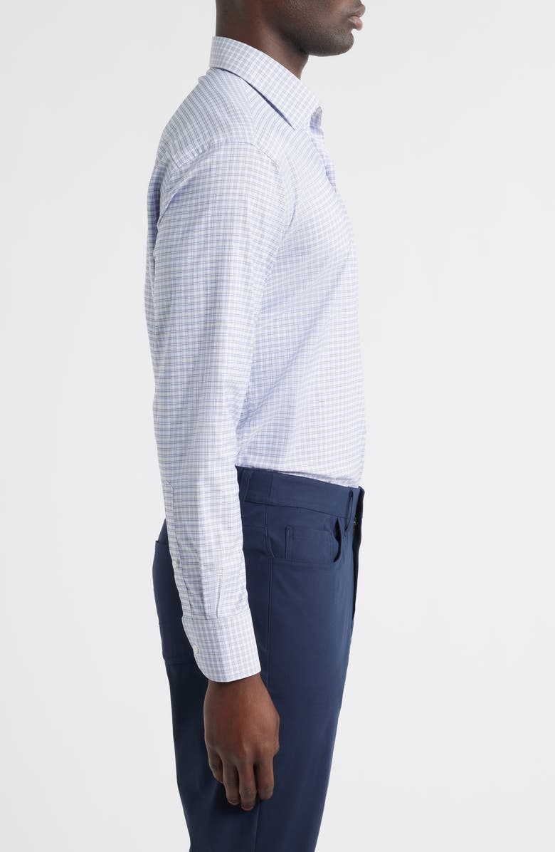 Peter Millar Phillip Performance Twill Button-Up Shirt, Alternate, color, Light Violet