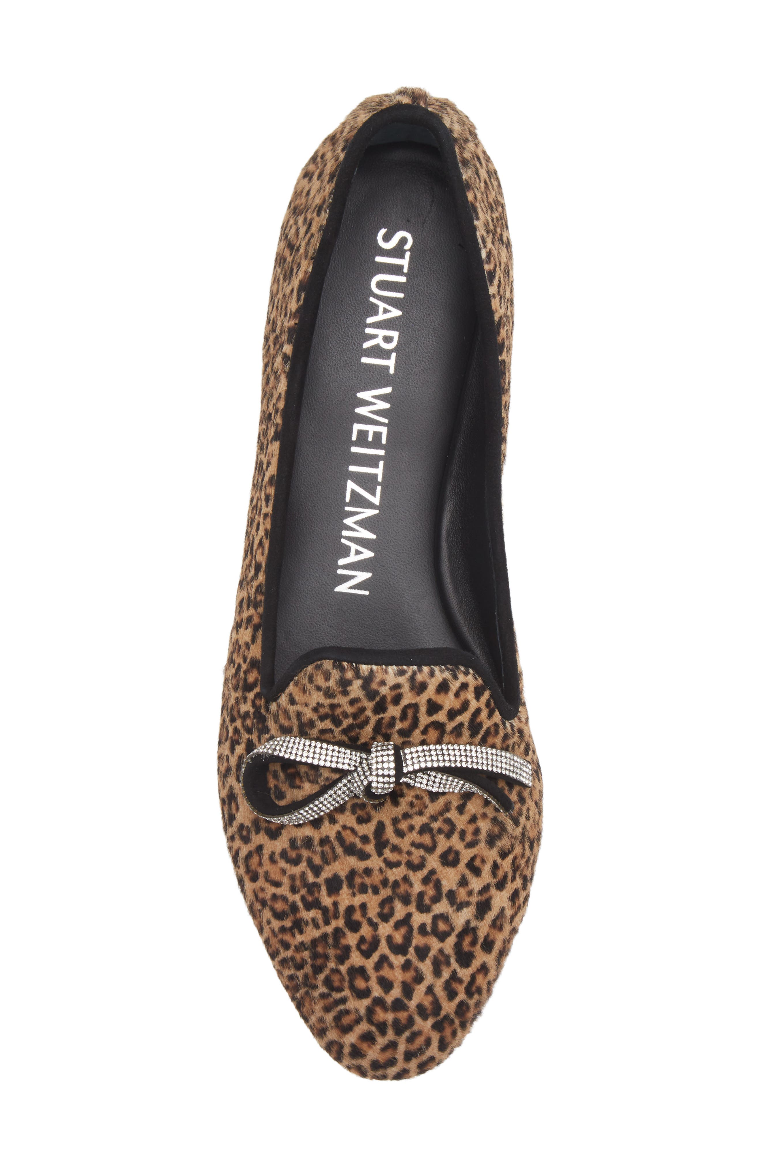 Crystal Bow Genuine Calfskin Loafer, Alternate, color, CLASSIC