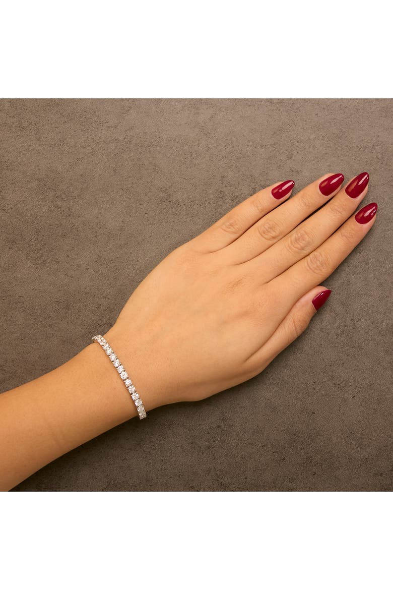 IGI Certified 14K White Gold 11.0 Cttw Lab Grown Diamond Tennis Bracelet, Alternate, color, White Gold