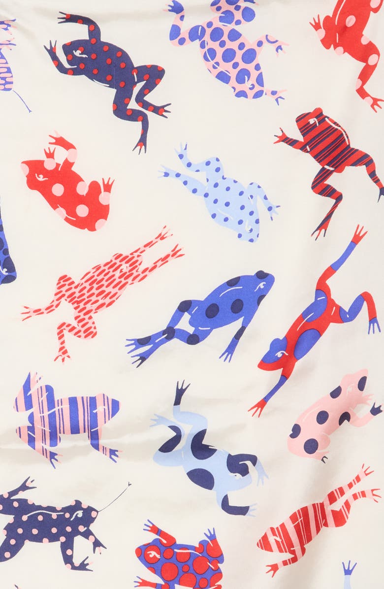 Kate Spade New York frogs silk scarf, Alternate, color, 