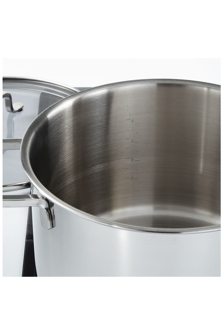 Dina 10-Inch Helix 7-Quart Stockpot, Alternate, color, SILVER