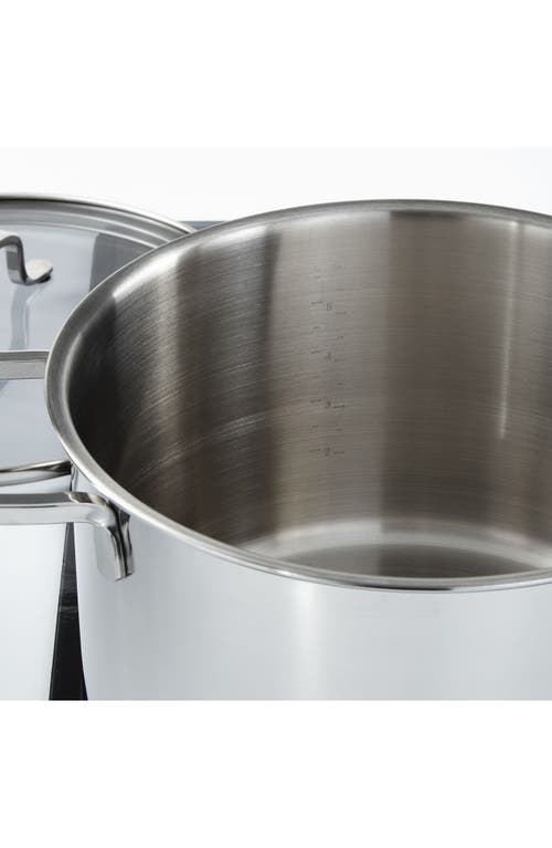 Berghoff Dina 10-inch Helix 7-quart Stockpot In Silver