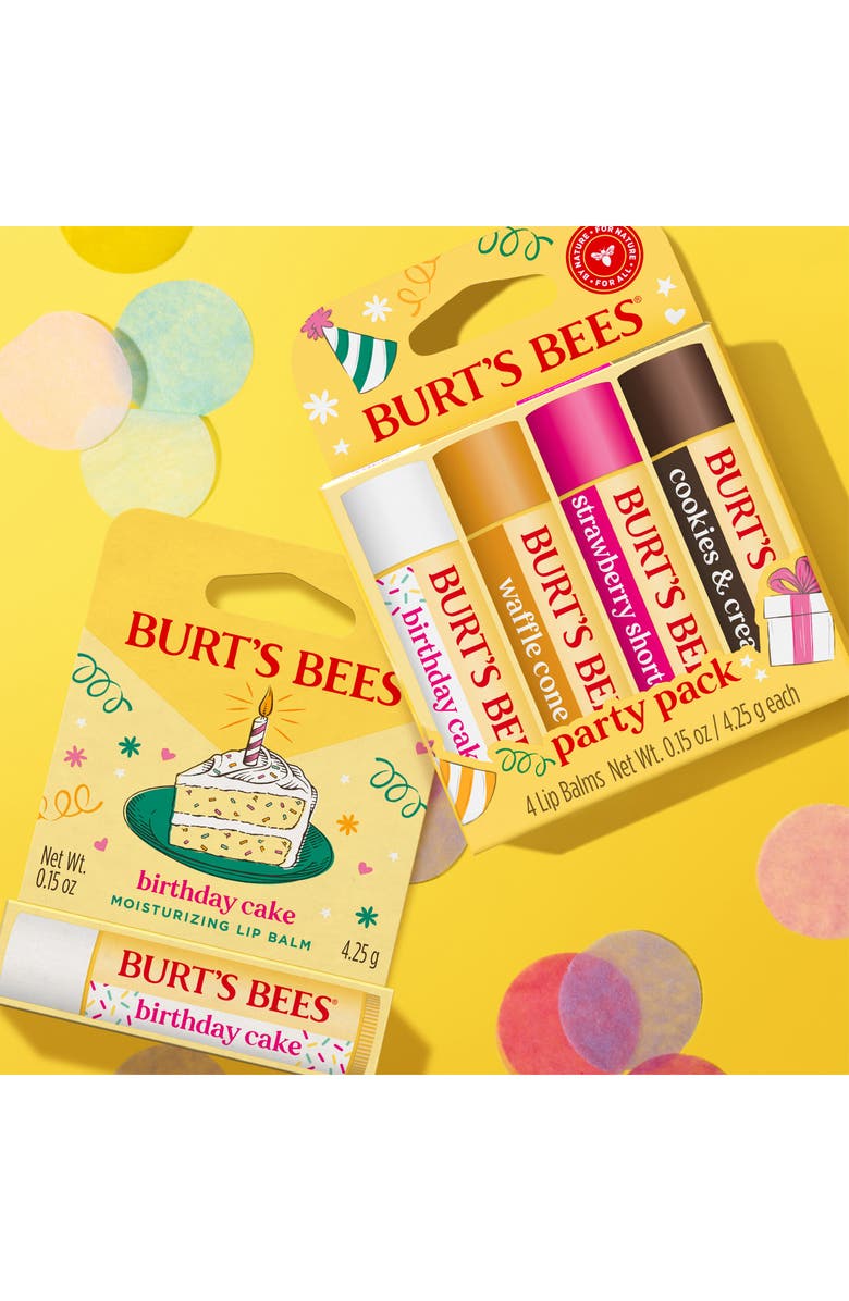 Burt's Bees Party Pack 4-Piece Lip Balm Gift Set, Alternate, color, 