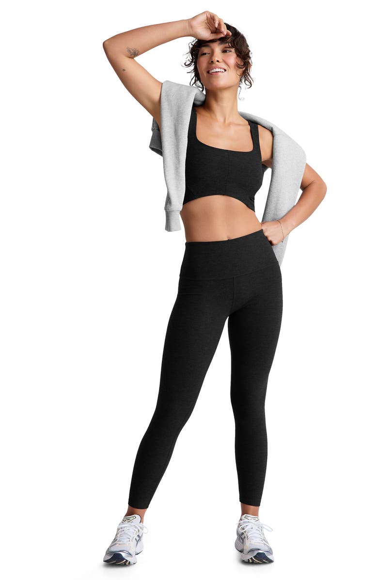 Beyond Yoga Shape Spacedye Sports Bra, Alternate, color, Darkest Night